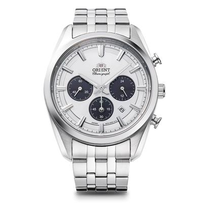 Современный SOLAR Solar Powered Chronograph Внутренняя гарантия Белый [Orient Watch] Производитель RN-TX0305S Мужской
