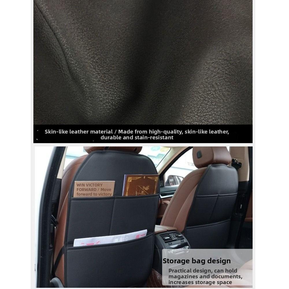 Waterproof Car Seat Backrest Protector Anti Slip Backrest Anti-kick Mat Children's Back Seat