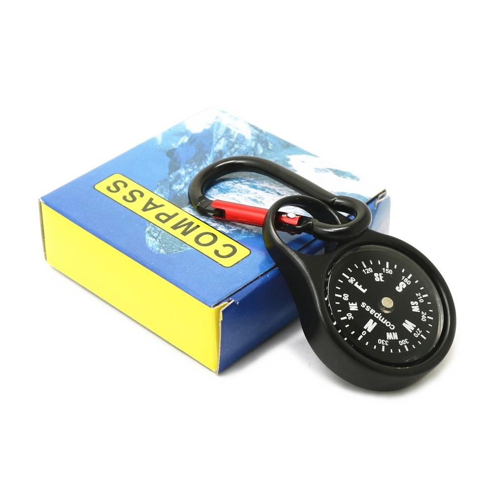 Built-in Compass Compass Hook Stainless Steel Key Carabiner Portable Climbing Hook Daily