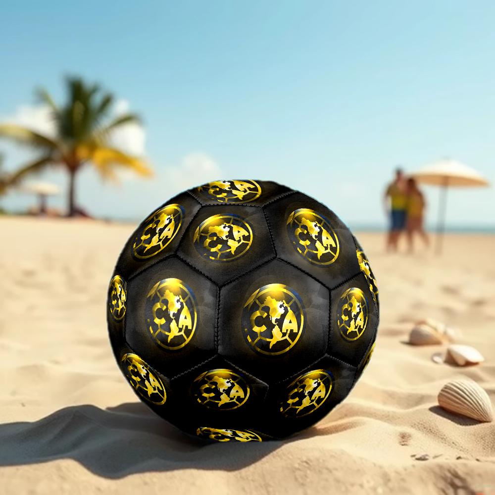 Футбольный мяч с логотипом Club America, разноцветный, подходит для всех возрастов, сшит машинным швом, материал ПВХ, соревновательного качества, прочный и с высоким отскоком