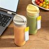 Frosted Water Bottle with Handle & Lanyard, Food Grade Clear Drinking Bottle, Leak-Proof Portable Travel Drink Soybean Milk Cup for Outdoor Gym Office