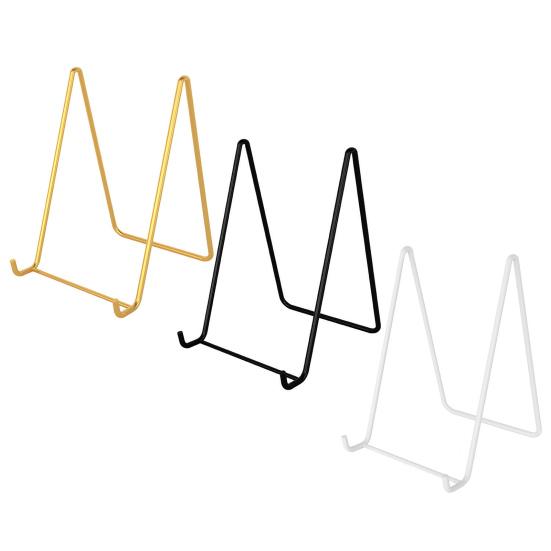 Металлическая стойка для хранения фоторамка держатель дисплея высокая устойчивость треугольный дизайн