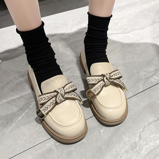 Fashion Women Flats Marie Jane Lolita Shoes Spring Summer New Designer Bow Dress Platform Casual Sandals Women Shoes Mujer