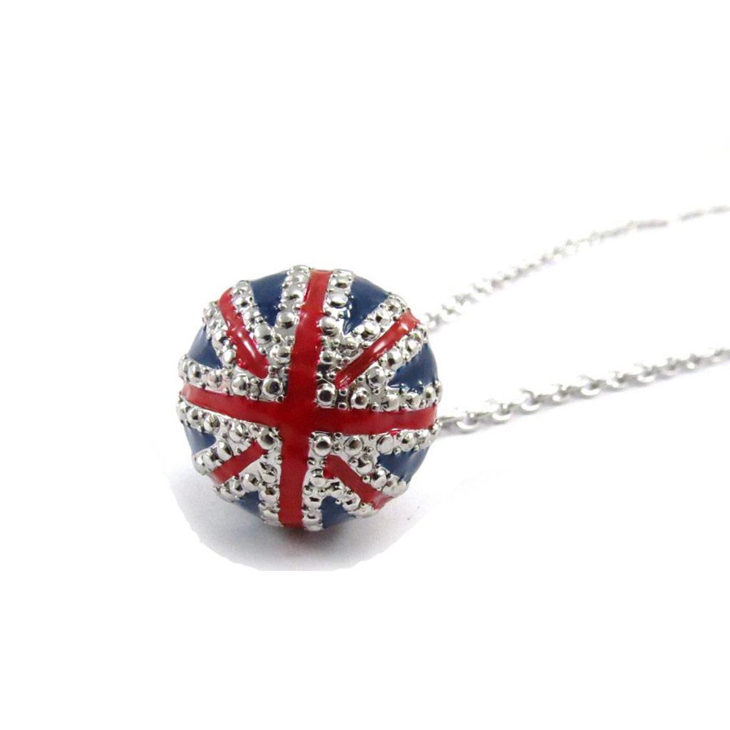 Les Trésors De Lily [J7124] — Дизайнерское колье «So British» красно-синее.