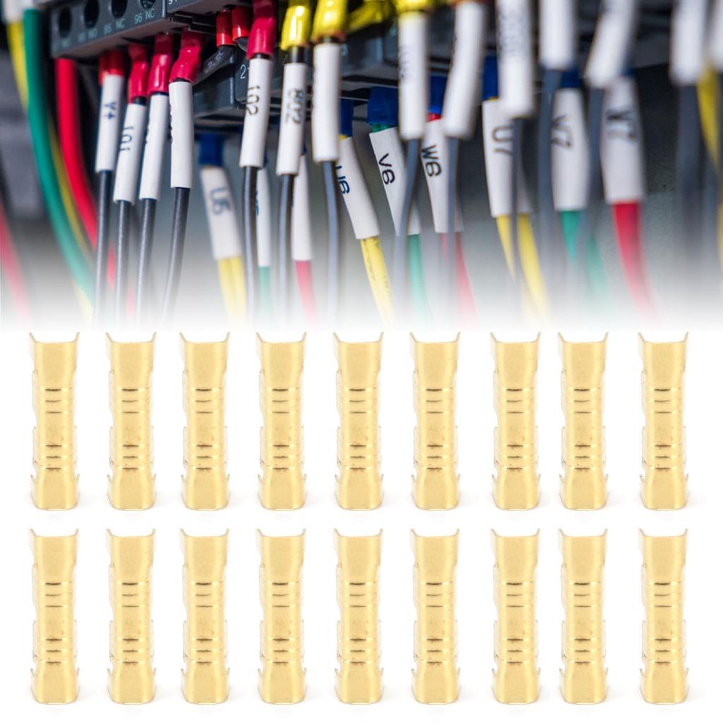 100Pcs UShaped Wiring Terminal Brass Gold Docking Connector Quick Wiring Terminals