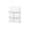 Like-it Shoe Storage, Quick Access for Outings, 3-Tier Shoe Rack, Slim Depth for Everyday Shoes and Sandals, Approx. 45cm W X 17.5cm D X 60.5cm H, Whi