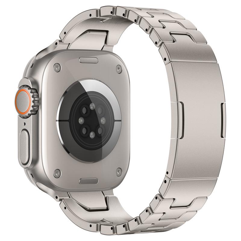 Быстросъемный стальной бизнес-браслет H-звеньев для Apple Watch Ultra 3 / Apple Watch 11