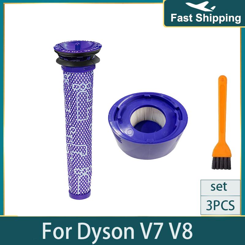 Pre-Filters HEPA Post-Filters Replacements for Dyson V8 and V7 absolute Cordless Vacuum Cleaners Filter for Dyson 7 8
