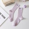 Women's Summer Thin Fashion New Cloth Label Embroidery Tube Cotton Socks