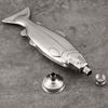 304 Stainless Steel Fish Shaped Flask 5 Ounce Unique Portable Jug Outdoor Camping Drinkware
