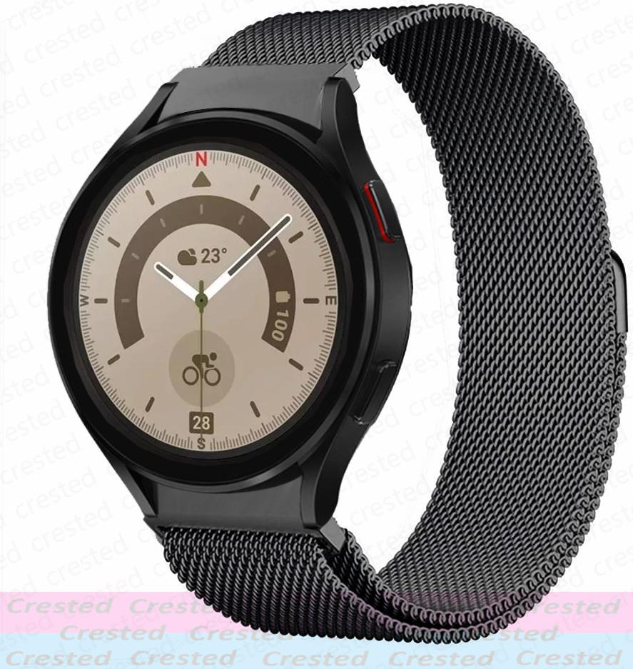 Ремешок 20 мм без зазоров для Samsung Galaxy Watch 7 5 pro/4 Classic 44мм 46 40мм 43мм 47мм Миланский петлевой браслет Ремешок Galaxy Watch 6