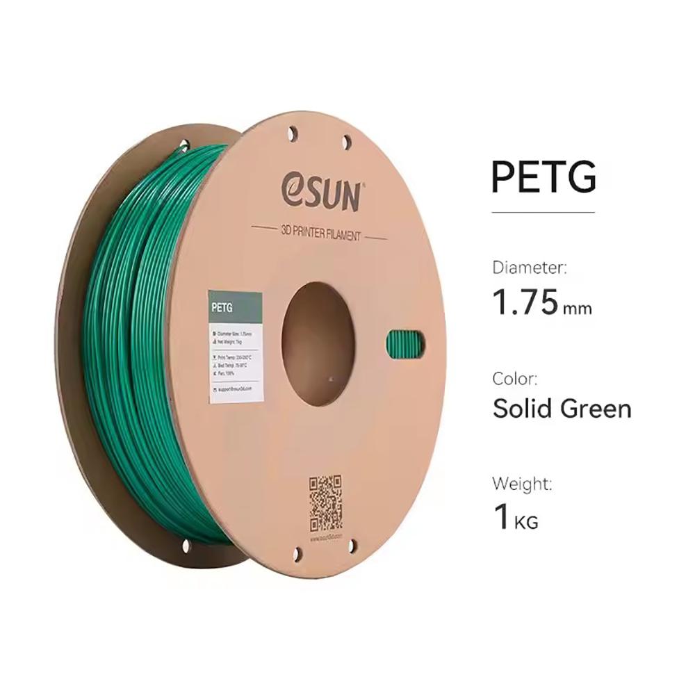 ESUN PETG 3D Printer Filament 1.75mm High Speed Printing Carbon Fiber Reinforced Matte Surface Various Grade Transparent Plastic