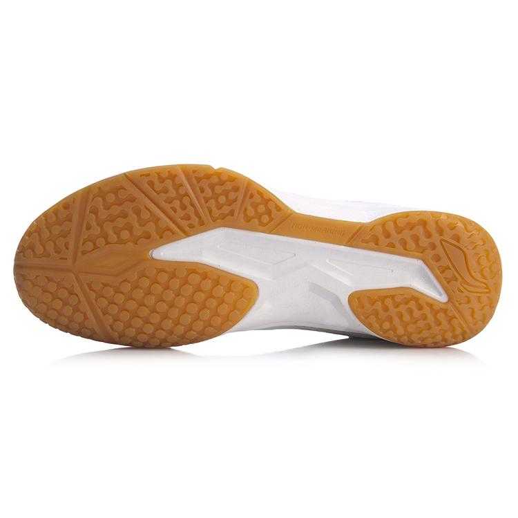Li Ning Ace Амортизирующие Нескользящие Износостойкие Дышащие Низкие Бадминтонные Кроссовки Мужские Белые AYTP011-4