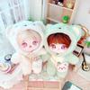 Cotton 20cm Doll with Clothes - Celebrity Style, Normal or Fat Body, Triangle Eyes, Cat Jumpsuit