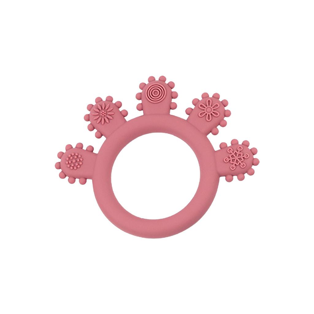 Детский силиконовый прорезыватель для зубов, успокаивающий жевание, предотвращающий плач и беспокойство, пищевой, можно жевать, чтобы предотвратить прием пищи