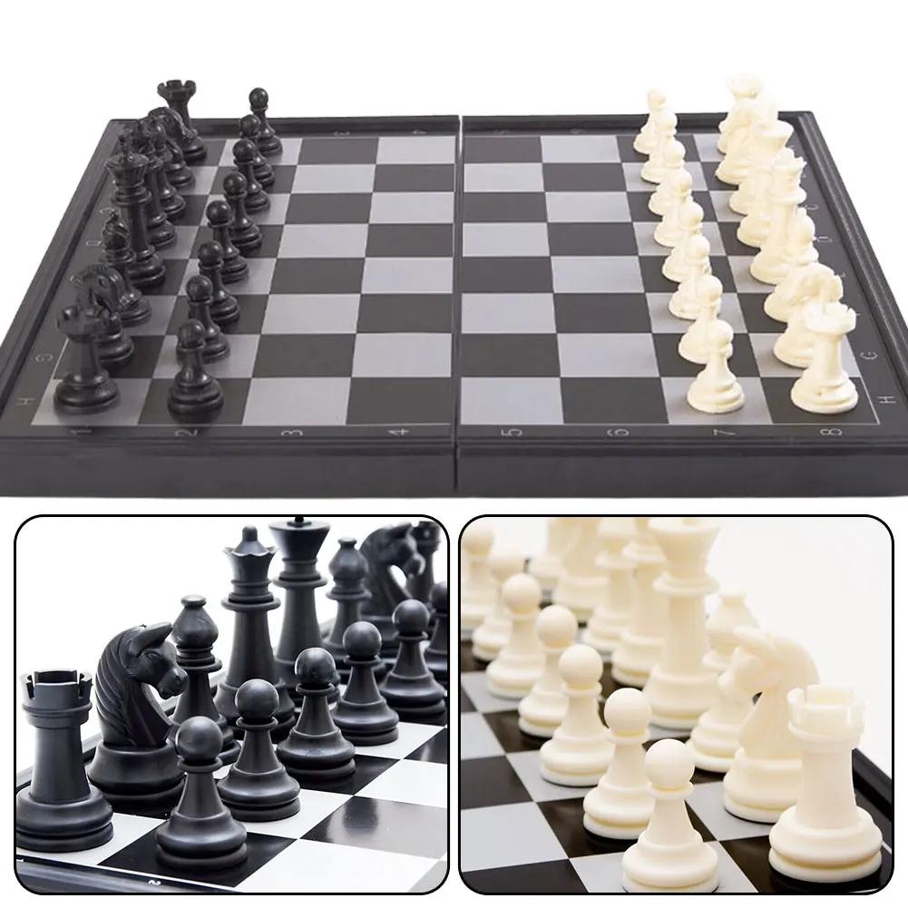 Folding Magnetic Chess 19.5*19.5Cm Portable Chess Board International Chess Game Gift For Adult Kids Beginner