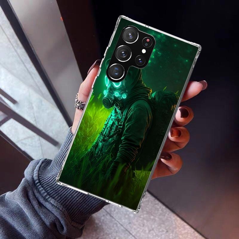 Игровой чехол S-Stalker для Samsung Galaxy S23 S24 S25 Edge S26 Ultra S22 + S21 Plus S20 FE Чехол Силиконовый Печатный Корпус Galaxy