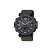 Серия Pro Trek Prg Retro Высококлассные Классические Наручные Часы для Альпинизма и Активного Отдыха Стрелочный Двойной Дисплей Водонепроницаемые Спортивные Кварцевые Часы Холщовый Ремешок PRG600YB-3