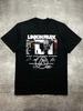 2025 Cotton Men's Black T-shirt, Linkin Park Themed Graphic with Member Signatures, Iron-on Print, Everyday Casual Ins Y2k Hot