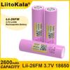 LiitoKala 3.7V 18650 2600mAh ICR18650-26FM литиевая батарея перезаряжаемая батарея для электроинструмента