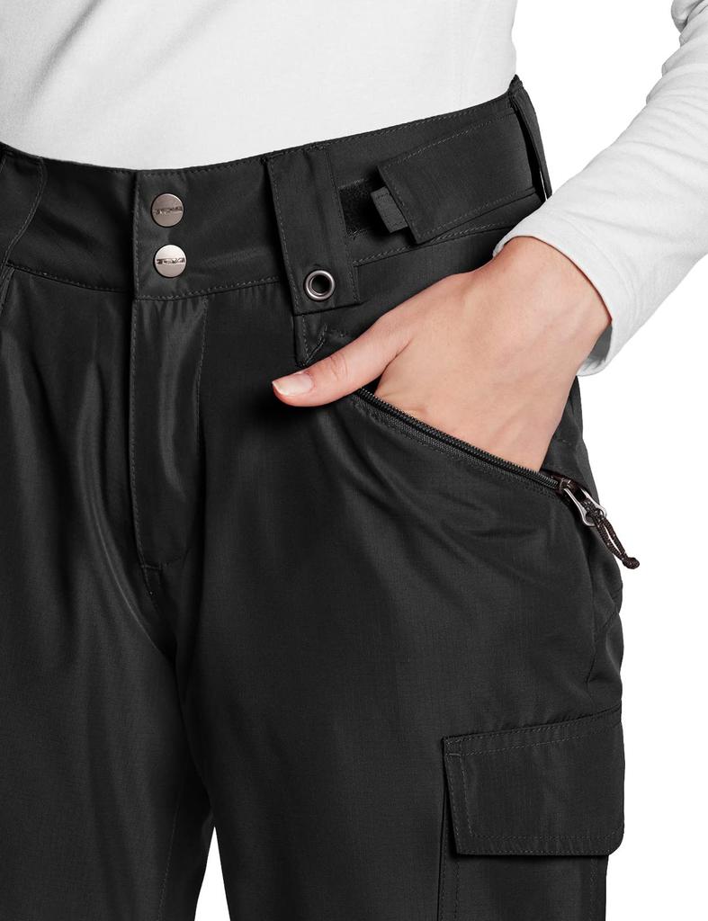 Tesla Winter Ski Quilted and Padded with Ripstop Perfect for Outdoor and Winter Women's Pants, Lining, Snow, Activities, Sports, XKB94-JPKLB_S