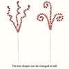 5 Pcs Festive Candy Cane Branches, Red, White Green Wool Curly Lollipop Decor for Christmas Tree Vase Filler Holiday Party Home Decoration