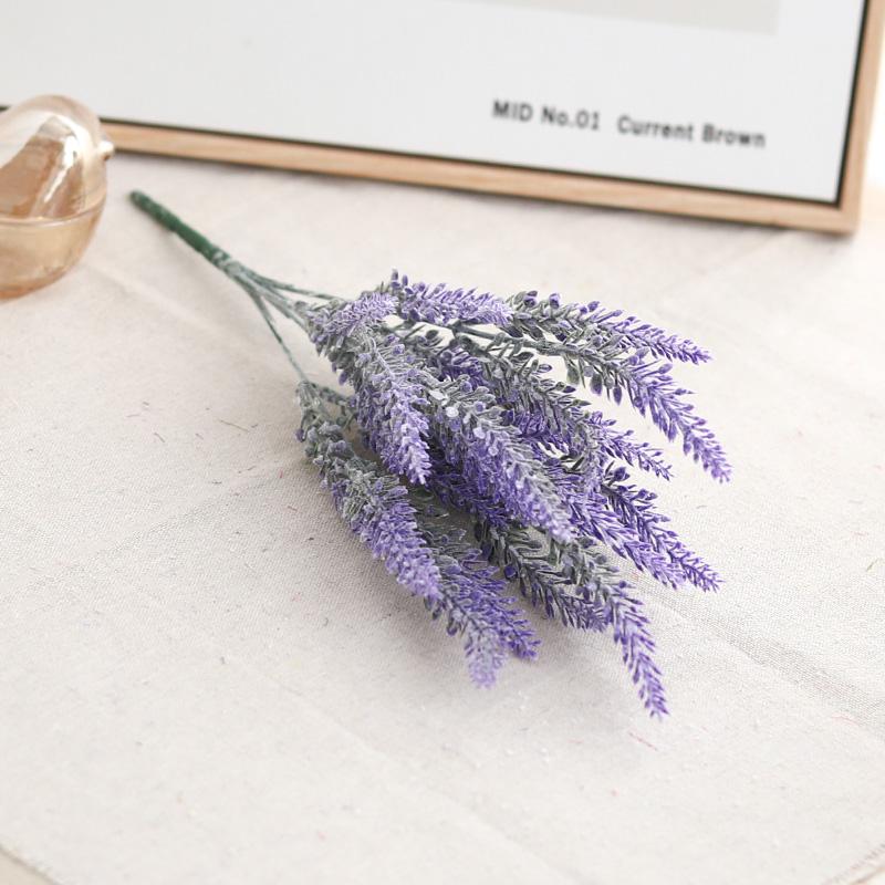 Искусственный цветок шелковый фиолетовый лаванда домашний уличный садовый декор букет поддельный свадебный рождественский день аксессуары для вечеринки