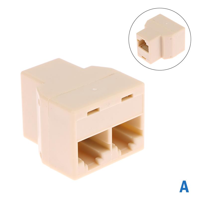 Rj45 Connector 1 To 2 Way Lan Ethernet Cable Network Splitter Coupler Rj45 Cat5/Cate6 Interface Extender Adapter