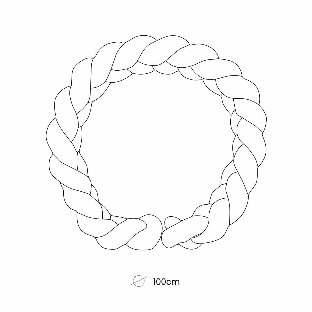 Baby Cocoon with Protective Braid - Play Mat- aesthetic