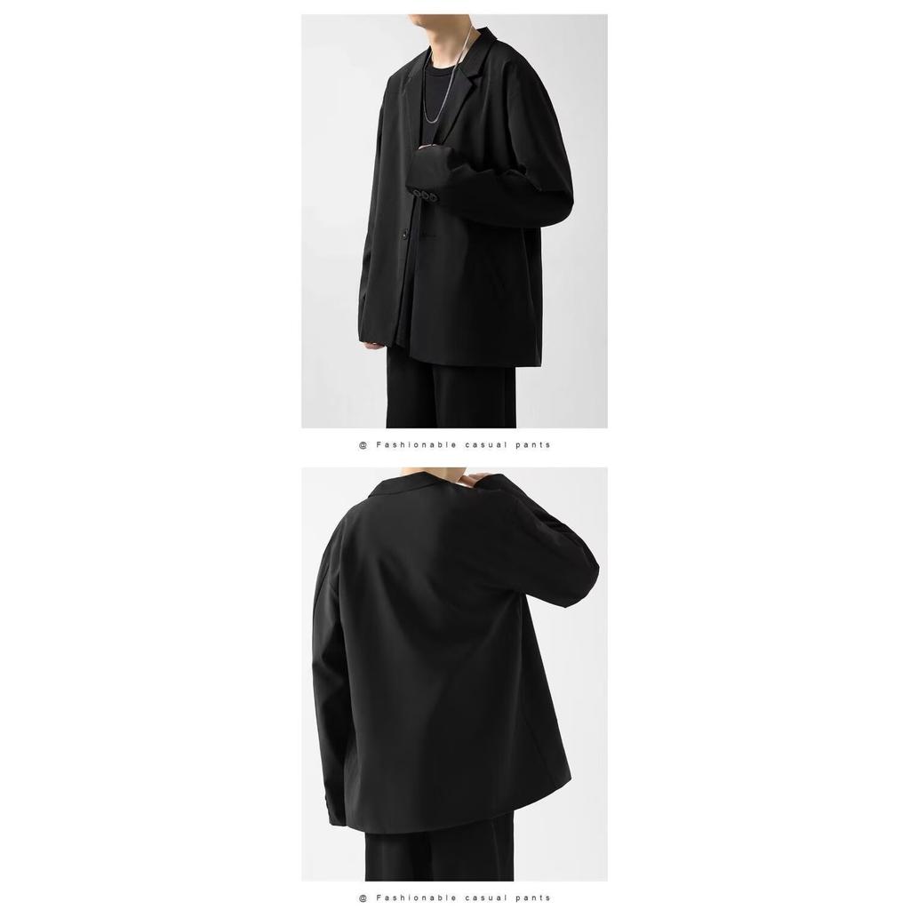 Корейский стиль модная мужская куртка красивый свободный пиджак в гонконгском стиле мужской весенне-осенний универсальный костюм для отдыха