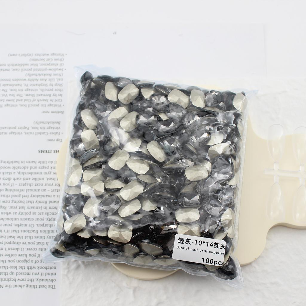 10 * 14 мм заостренное дно большая подушечка маникюр алмаз стекло закругленный угол ногти аксессуары для маникюра своими руками ювелирные изделия хрустальный маникюр алмаз