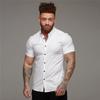 Men's Fashion Dress Shirt Summer Classic Slim Fit Button Short Sleeve Shirts for Men Casual Business Male Hipster Social Shirt