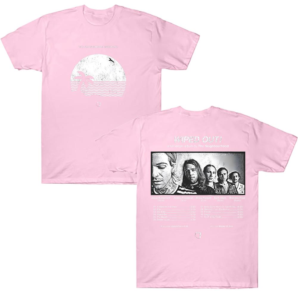 Wiped Out! Album Tee The Neighbourhood Summer Clothes Unisex Fashion Casual Shirt Men Women Aesthetic Pure Cotton Top Streetwear