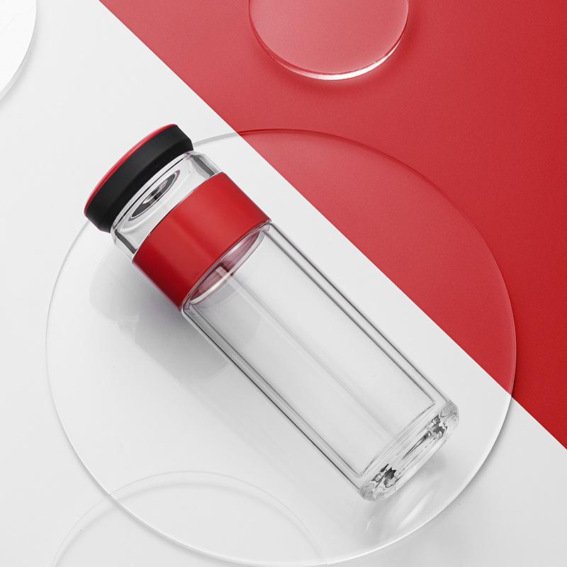 Glass Tea Cup Tea Water Separation Double-Layer Cup Upscale Portable Filter Tumbler