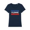 Футболка - Enkr - FLEMME NAVY - 100% органический хлопок - Напечатано во Франции - Удобная