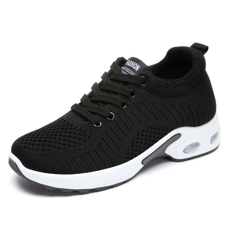 Shoes Women's Summer New Casual Shoes Breathable and Light Casual Lace-up Air Cushion Sports Shoes Women