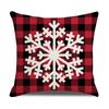 Красный клетчатый рождественский наволочка льняная наволочка для диванной подушки офисная наволочка новый стиль