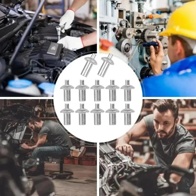 Распорные заклепки из алюминиевого сплава, заклепки с распорной головкой и гвоздями, прокалывающие заклепки, стержни из нержавеющей стали, шурупы, крепежи для досок и стен