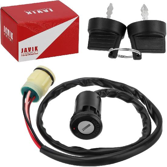 JAVIK Ignition Key Switch Fit for Honda Rubicon 500 520 2001-2024 Foreman 450 500 520 1998-2024 Rancher 350 400 420 Rincon 650 680