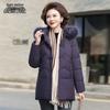 Xuezhongfei Women's Mid-Length Down Jacket with Hooded Fox Fur Collar