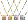 Цирконий большое ожерелье на талию Niche Design Letter Clavicle Chain для женщин