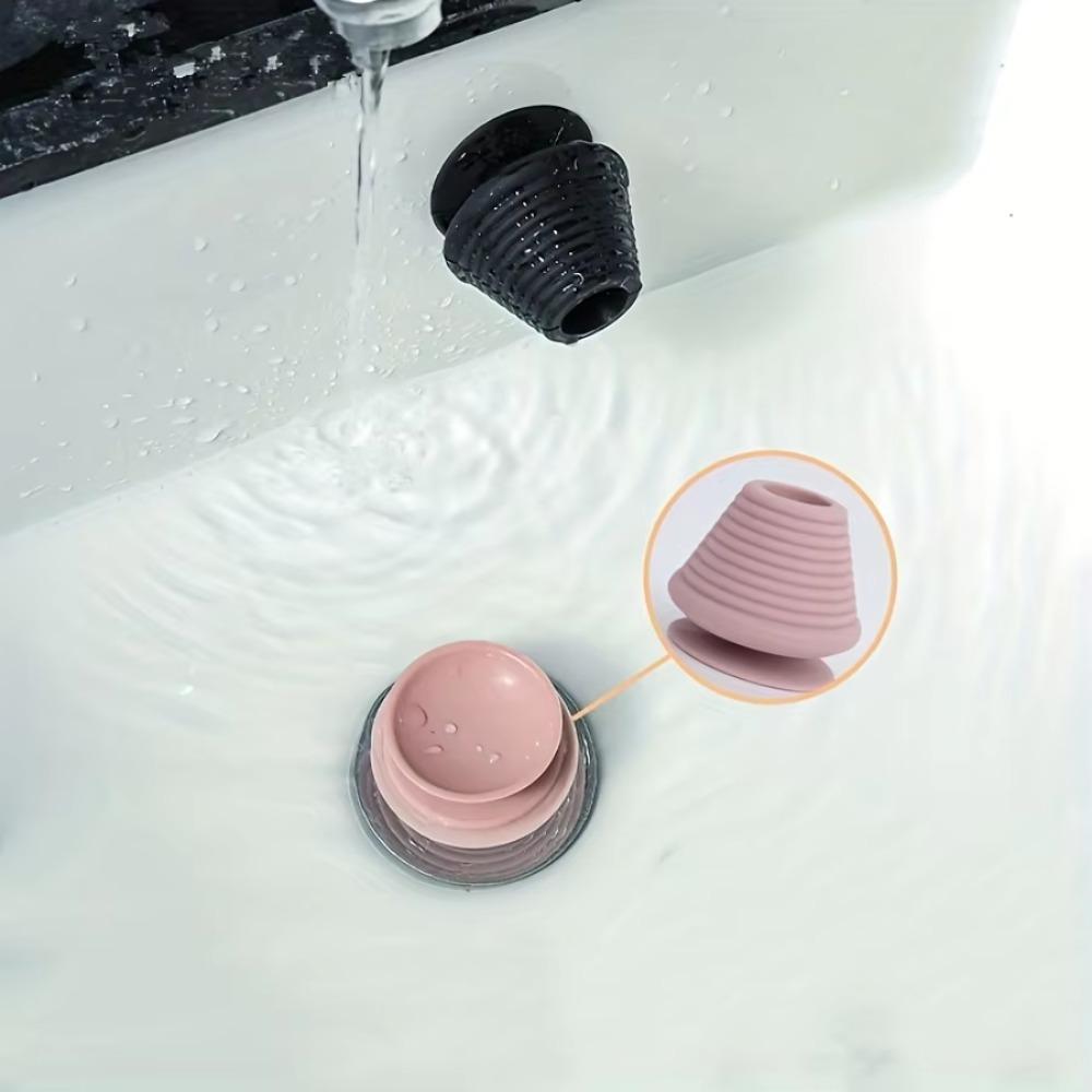 Anti-Clogging Tub Stopper Silicone Drain Stopper Useful Bathtub Drain Plug Bathroom Bathtub