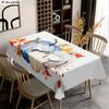1pc Tablecovers Soft Fashionable Beautiful Watercolor Style Pumpkin Autumn Leaves Tablecloth, Machine Washable Easy to Clean, Dining Table Coffee Tabl