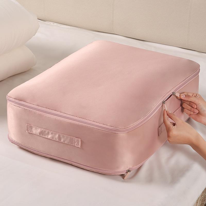 Ультракомпактный органайзер для самостоятельного сжатия, сумка для хранения одежды в спальне на молнии