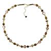 Vintage Brown Natural Tiger Eye Stone Choker Necklace For Women New Trendy Handmade Beaded Chain Necklace Jewelry Gift