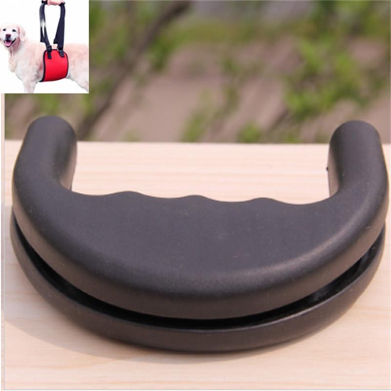 Durable Rubber Handle For Dogs And Cats Non-expanding Leash Handle Black Color 11*8cm