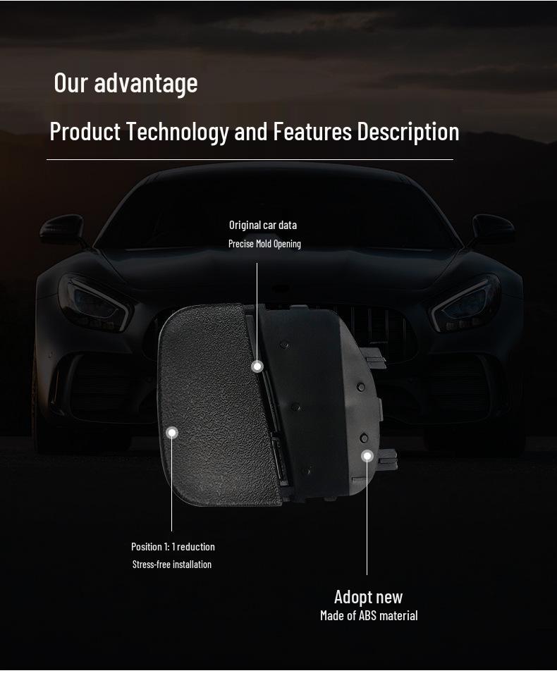 Накладка заднего буксировочного крюка Mercedes-Benz GLE-Class W167 (Черный, 2020-2025, 1678852703)