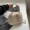 New Plush Bag Winter Women Fashion Handbags Cloud Faux Fur Purse Fashion Casual Women's Shoulder Bag Fluffy Bag