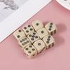 10Pcs 16Mm Acrylic Ivory Dice D6 Dice For Board Game Round Entertainment Party
