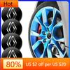 2026 Hot For Renault Interior Stickers 4pcs 56mm Car Wheel Center Hub Cap Badge Emblem Decal Wheel Sticker For Renault Megane 2